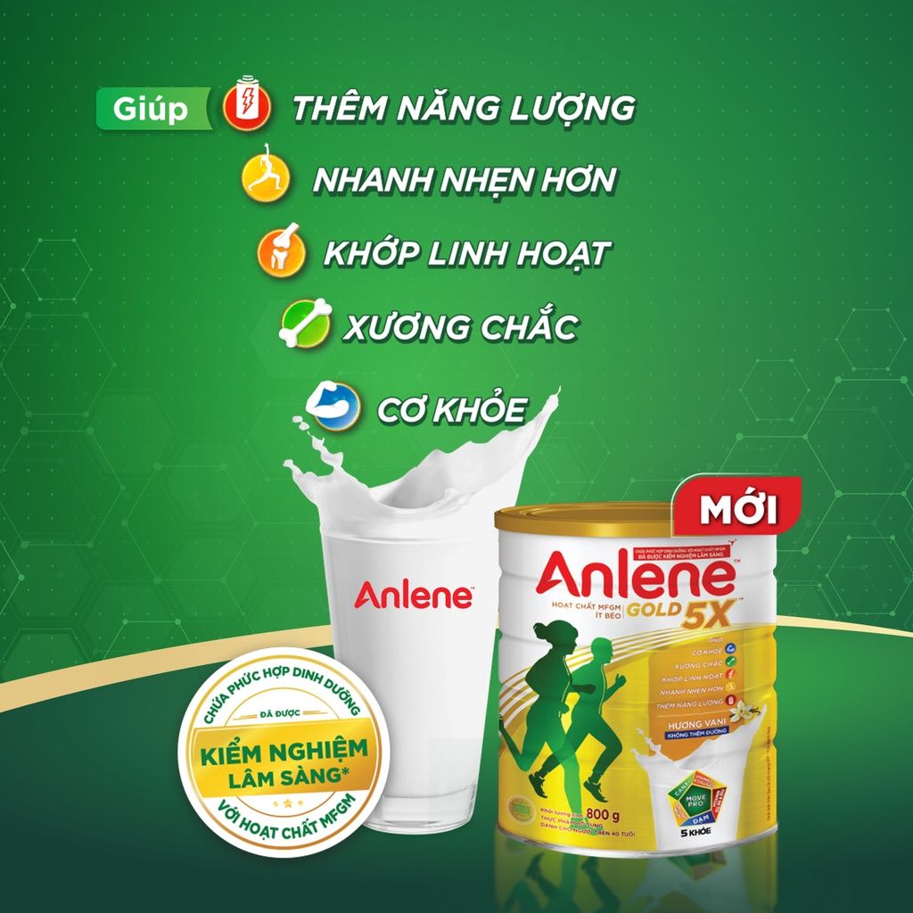 Sữa bột Anlene Gold 5X 800g