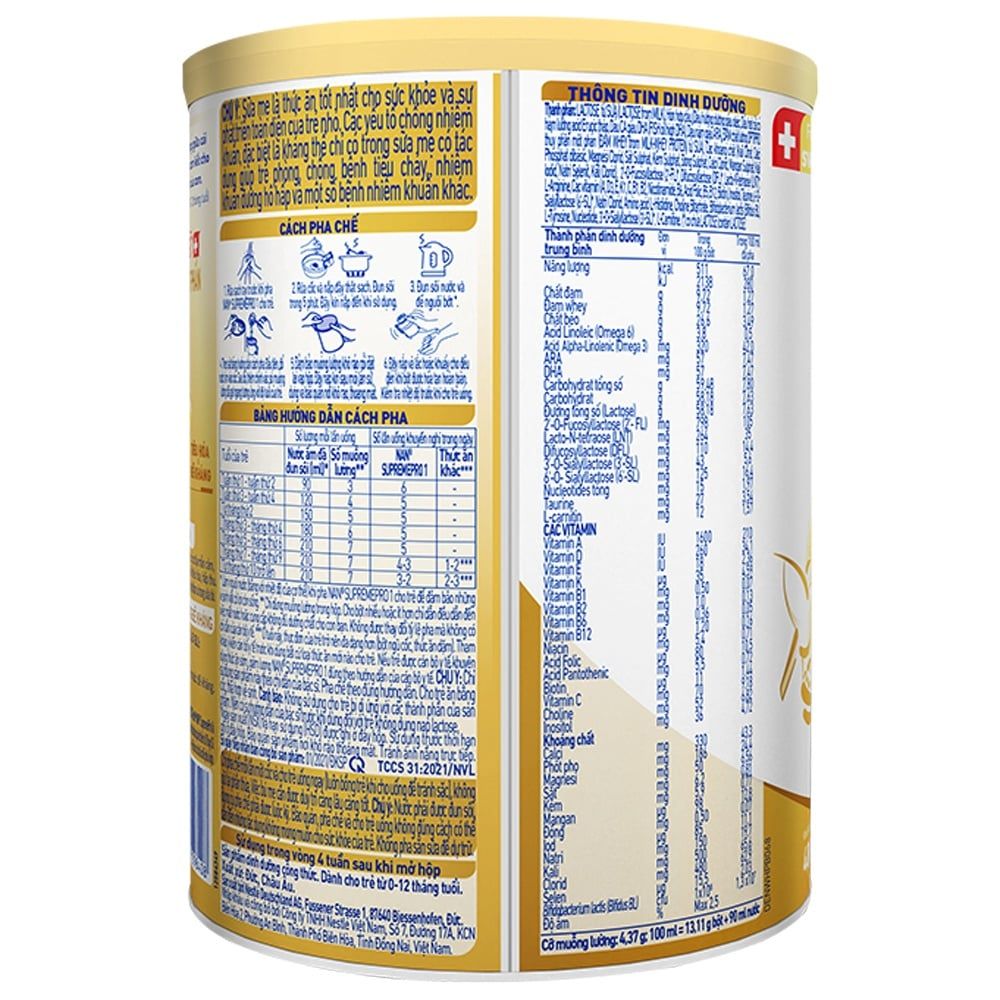 Sữa công thức Nestlé NAN SUPREMEPRO 1 400g