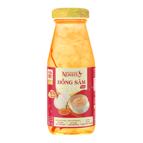 Nước Yến sào NuNest Gold hồng sâm 185ml