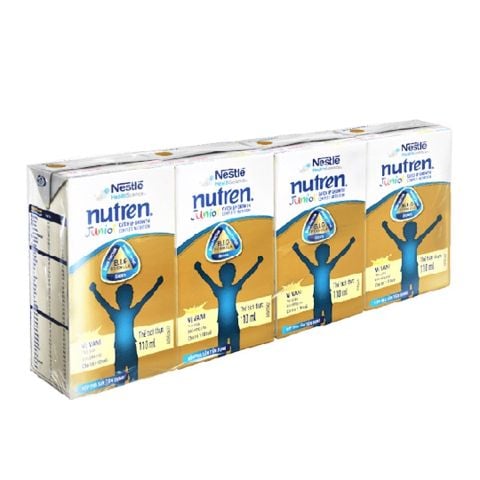 Lốc 4 hộp 110ml Sữa nước Nutren Junior - Cho trẻ từ 1 đến 10 tuổi