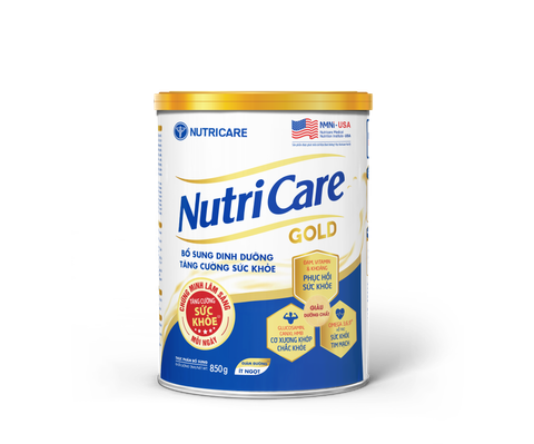 Sữa bột Nutricare Gold 850g - Dinh dưỡng cho người lớn tuổi