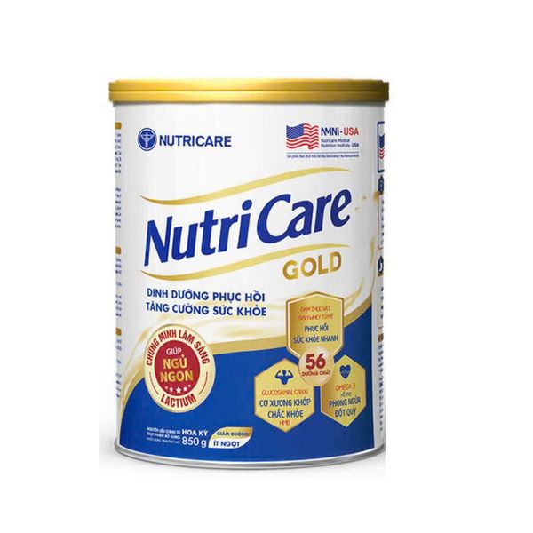 Sữa bột Nutricare Gold 850g cho người lớn tuổi