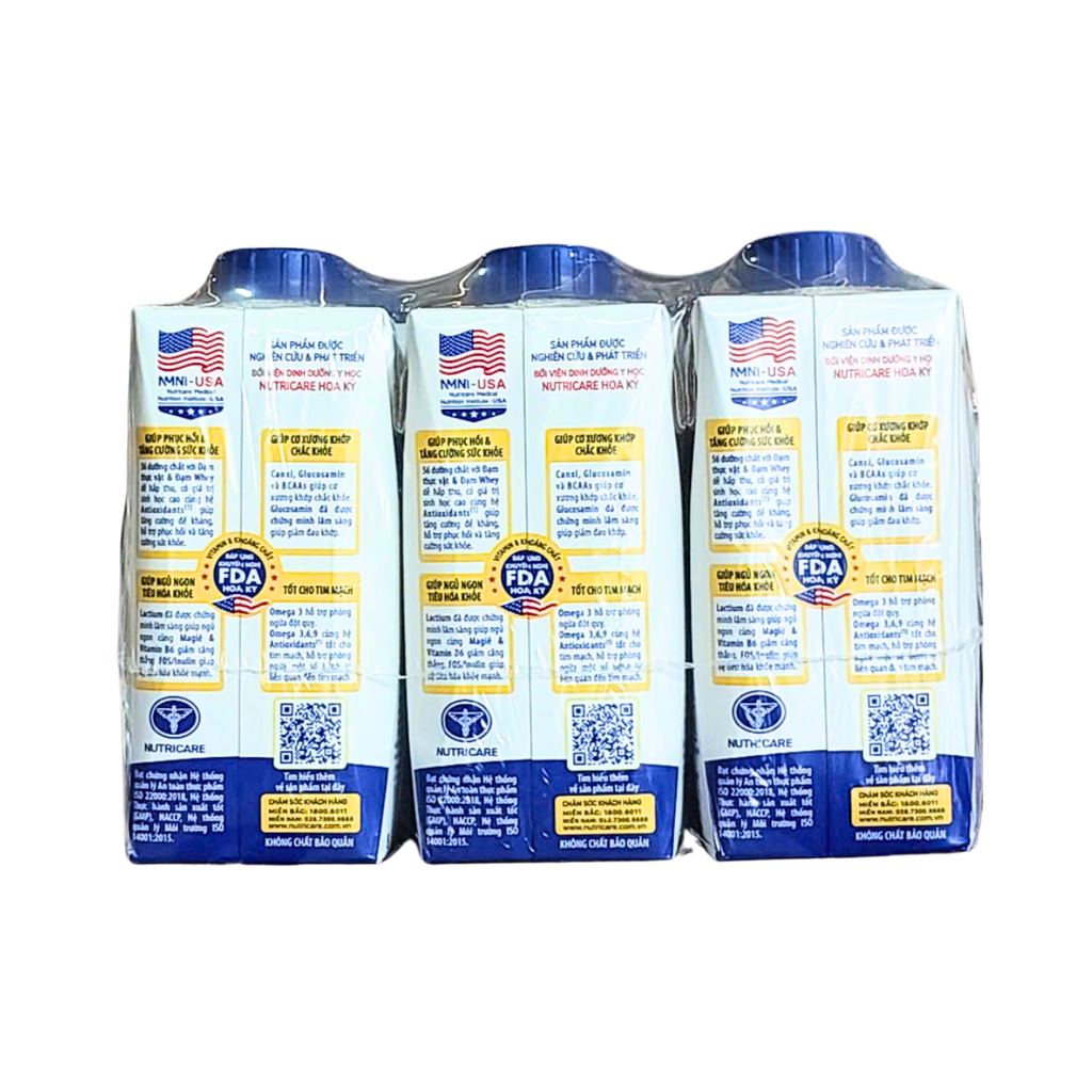 Sữa dinh dưỡng Nutricare Gold 200ml cho người lớn tuổi (18 hộp)