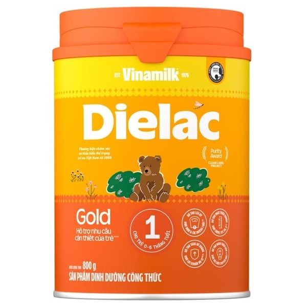 Sữa bột Vinamilk Dielac Alpha Gold 2 800g (6-12 tháng tuổi)