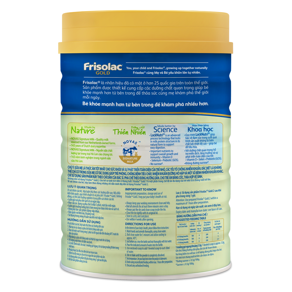 Sữa Frisolac Gold số 2 850g cho trẻ 6-12 tháng