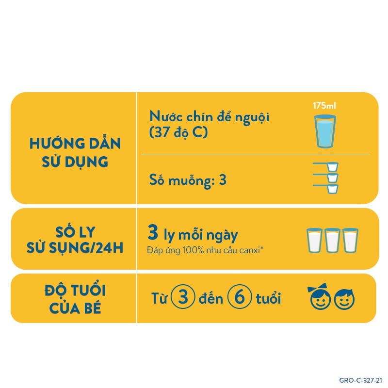 Sữa bột Abbott Grow Gold 3+ 850g hương Vani (3-6 tuổi)