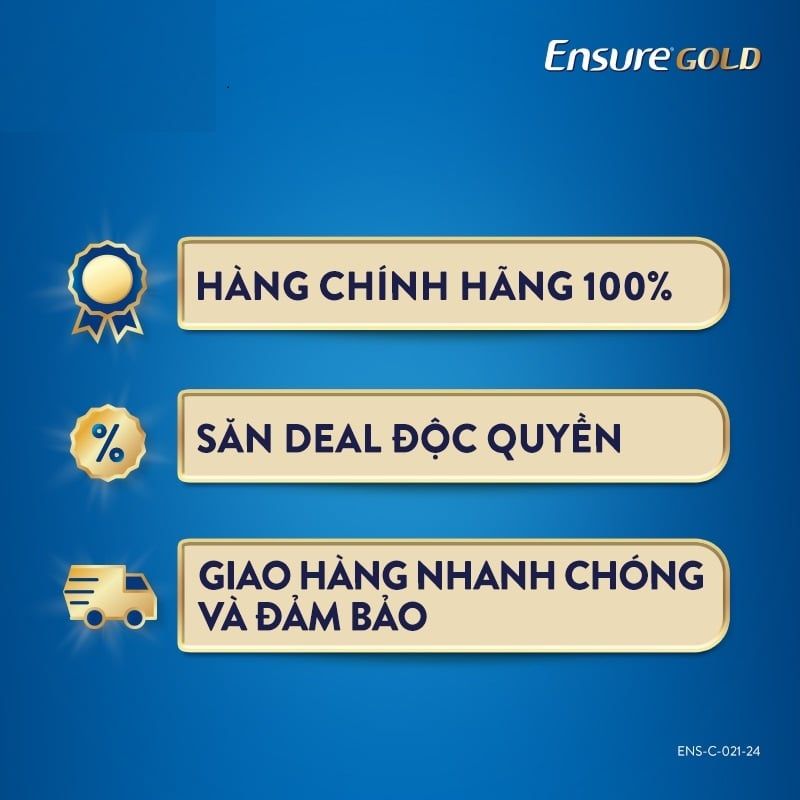 Sữa bột Ensure Gold Abbott hương vani 380g (HMB)