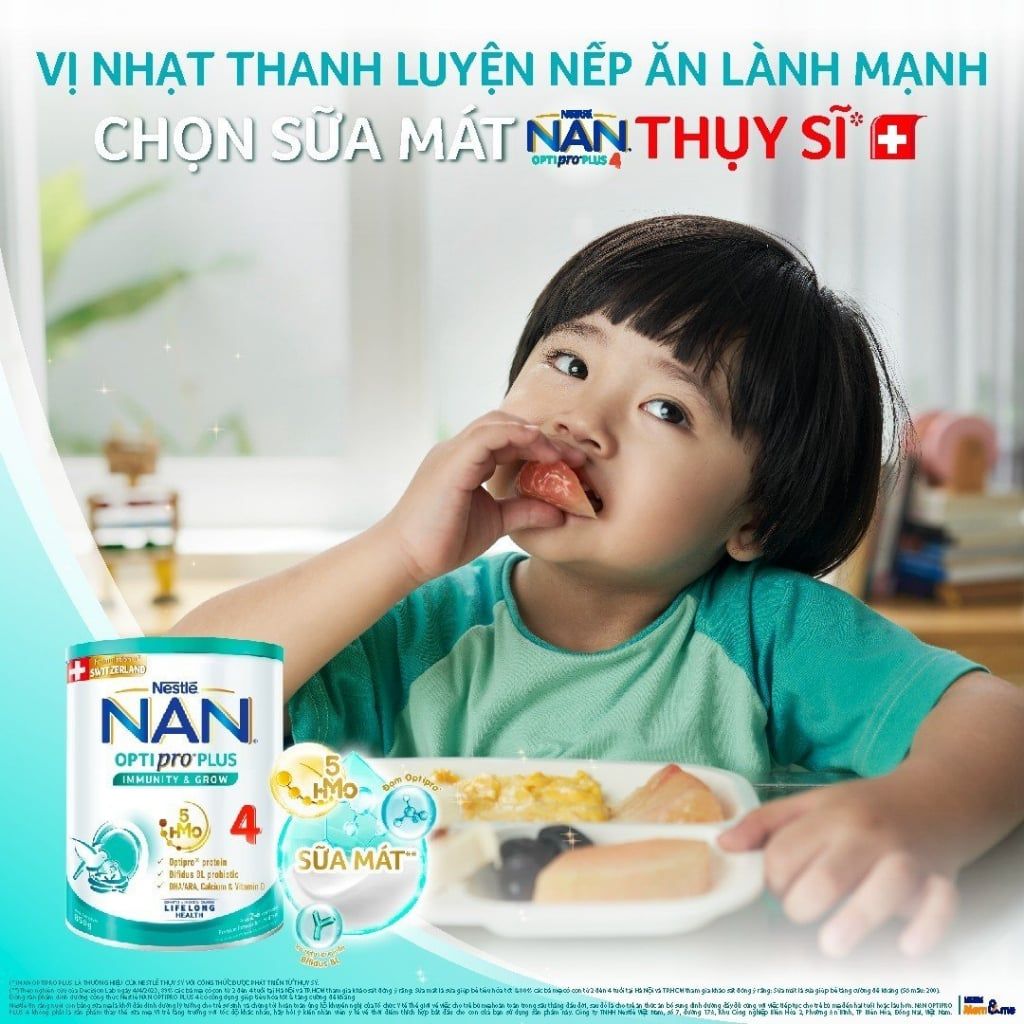 Sữa bột Nestle NAN Optipro 4 1.5kg HM-O cho trẻ trên 2 tuổi