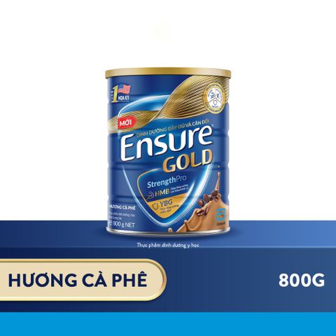 Sữa Bột Ensure Gold Coffee 800g Hương Cà Phê (HMB)