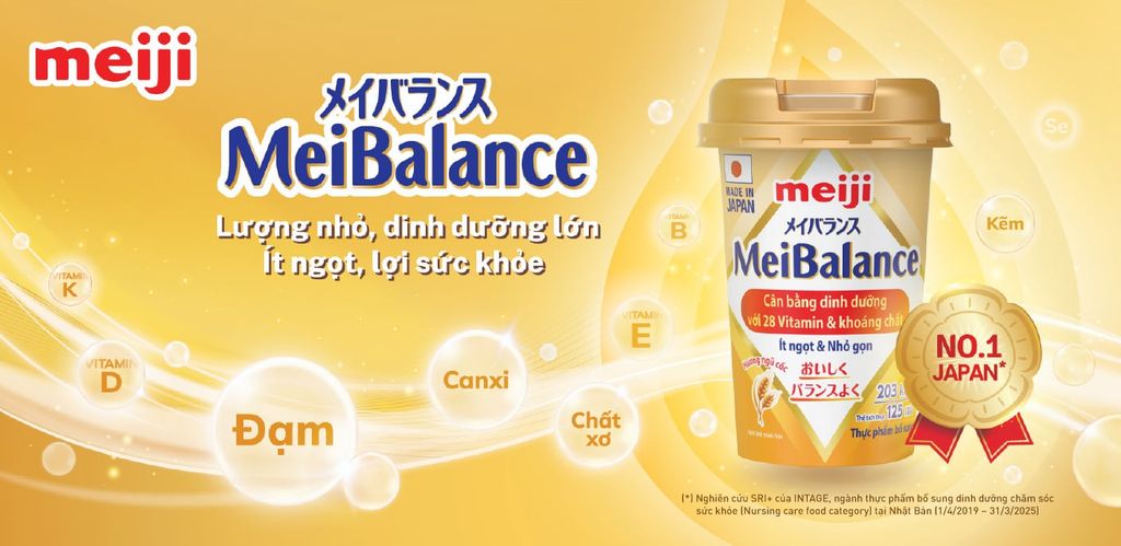 Sữa dinh dưỡng Meiji MeiBalance 125ml hương ngũ cốc cho người lớn