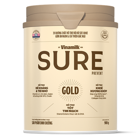 Sữa bột dinh dưỡng Vinamilk Sure Prevent Lon 900g