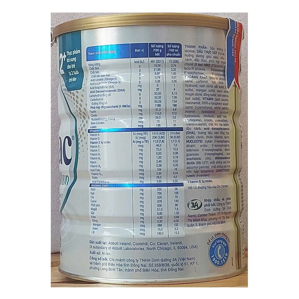 Sữa bột Similac Total Protection 2+ 850g cho bé trên 2 tuổi
