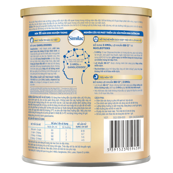 Sữa bột Similac 0+ 800g (0-12 tháng tuổi)