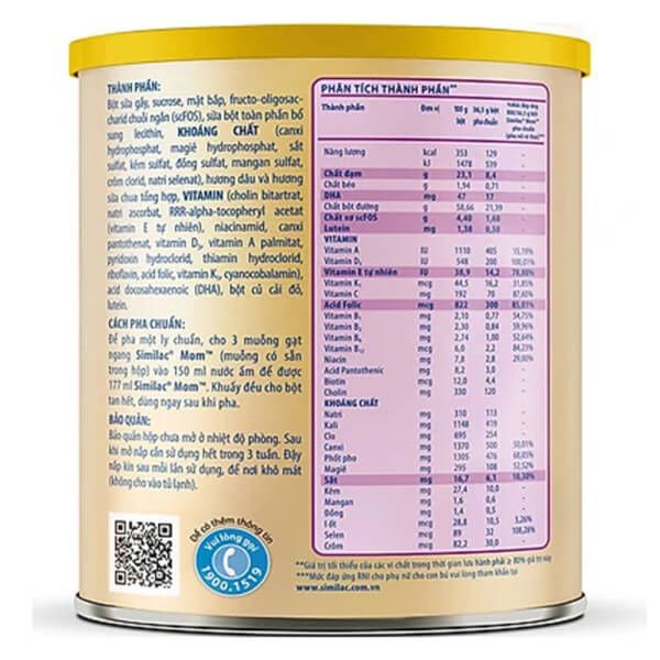 Similac Mom sữa bầu hương dâu 400g