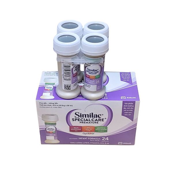 Hộp 8 ống 59ml sữa nước Similac Special Care 24 kcal dành cho bé sinh non