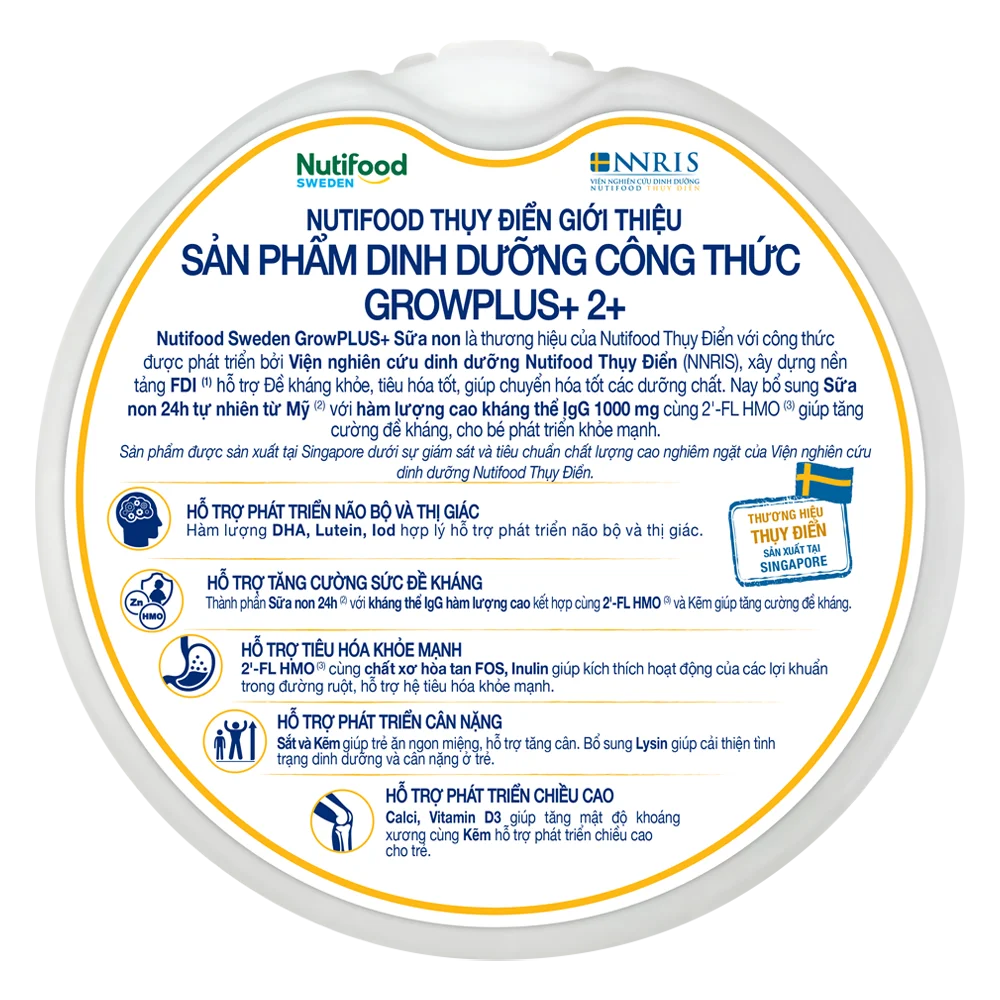 Sữa GrowPLUS+ Sữa Non Vàng (Từ 2 tuổi) 800g