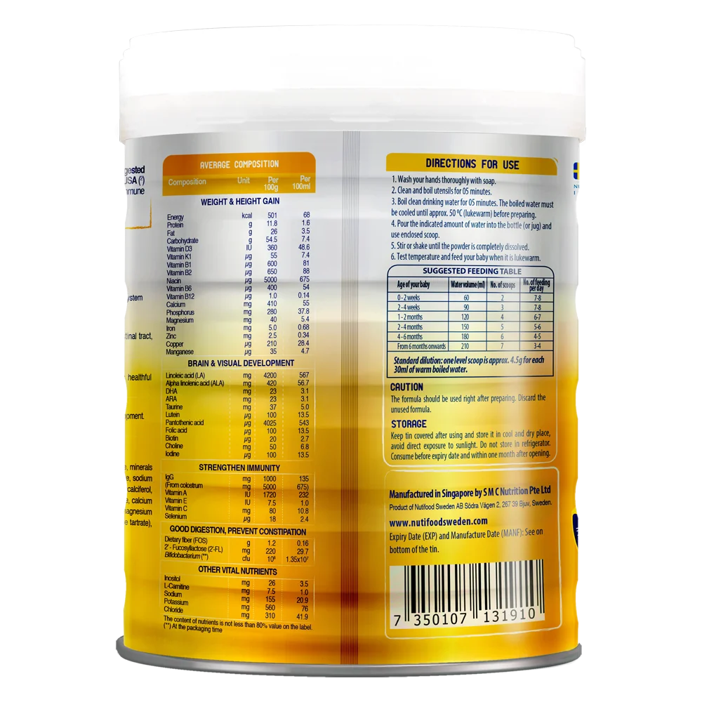 Sữa GrowPLUS+ Sữa Non Vàng 0+ (0-12 tháng) 800g
