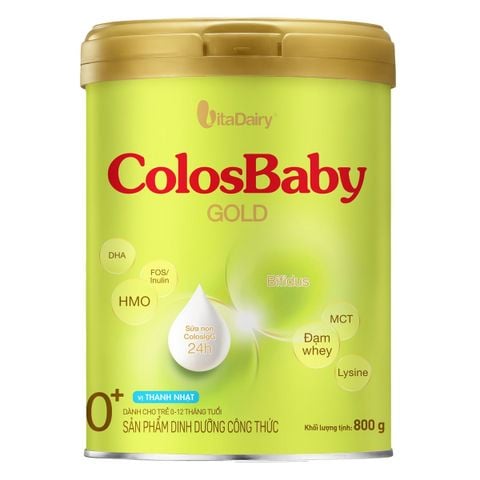 Sữa Colosbaby Gold Vị Thanh Nhạt 0+ 800g (0-12 tháng)