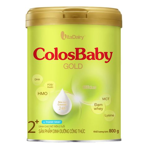 Sữa Colosbaby Gold 2+ Mới vị thanh nhạt 800G (trên 2 tuổi)