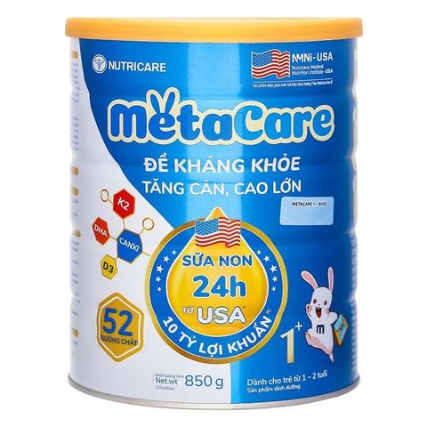 Sữa bột MetaCare Eco 1+ 850g cho bé (1-2 tuổi)