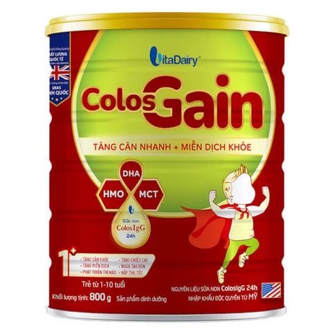 Sữa Colos Gain 1+ 800g (dành cho trẻ 1 - 10 tuổi)