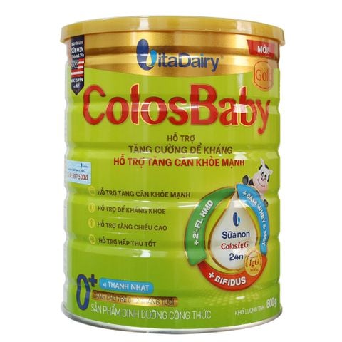 Sữa Colosbaby Gold Vị Thanh Nhạt 0+ 800g (0-12 tháng)