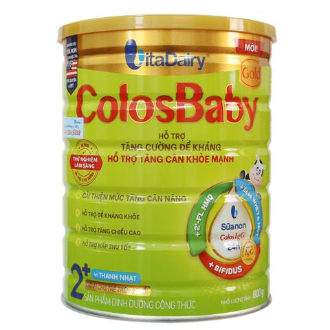 Sữa Colosbaby Gold 2+ Mới vị thanh nhạt 800G (trên 2 tuổi)