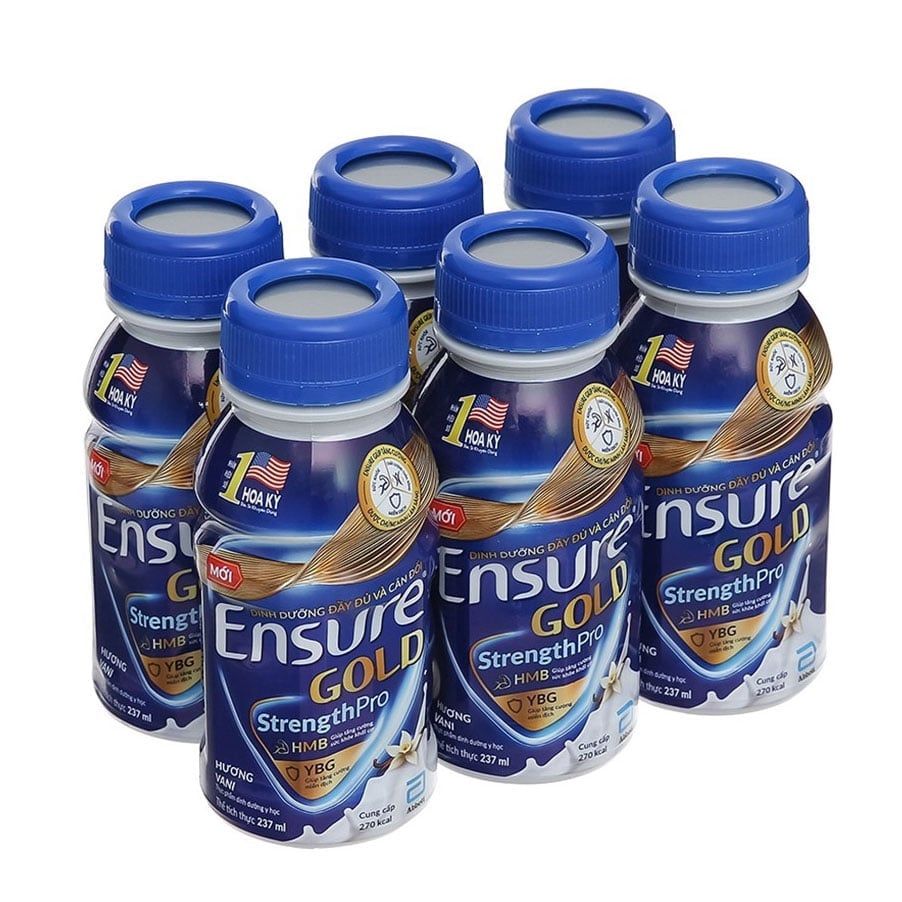 Thùng 24 chai Ensure Gold Vigor sữa bột pha sẵn 237ml