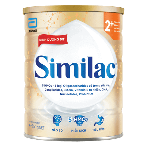 Sữa bột Similac 2+ 850g cho trẻ từ 2 tuổi