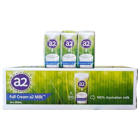 Sữa tươi A2 Úc nguyên kem 200ml (Thùng 24 hộp)