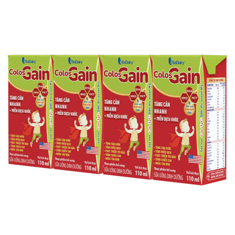 Thùng 48 hộp sữa dinh dưỡng Colos Gain 110ml (trên 1 tuổi)