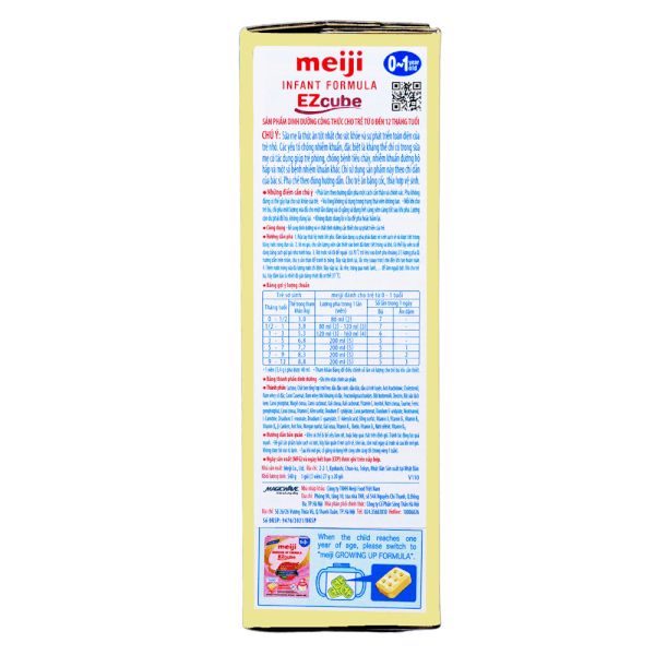 Sữa bột Meiji Infant Formula Ezcube 540g (0-12 tháng)