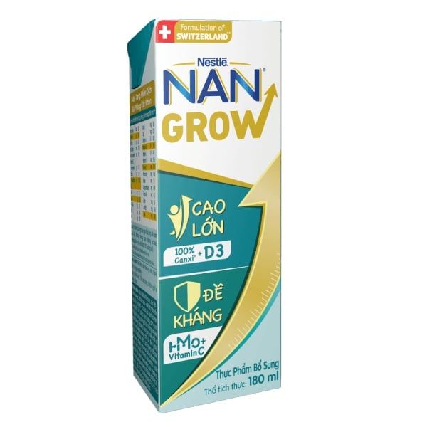 Sữa dinh dưỡng Nestlé NANGROW pha sẵn lốc 4x180ml