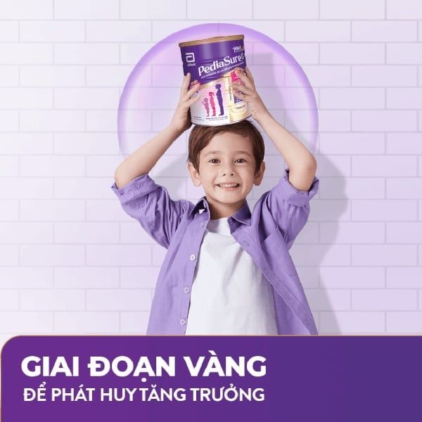 Combo 2 lon Sữa Pediasure 380g vani ít ngọt cho trẻ biếng ăn từ 1 đến 10 tuổi