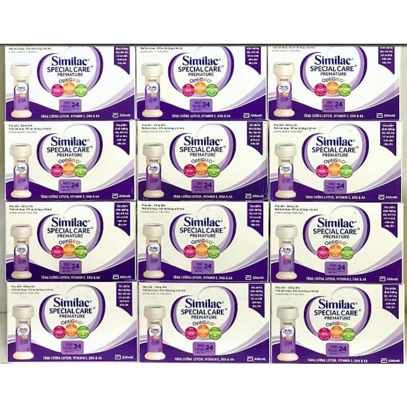 Hộp 8 ống sữa nước Similac Special Care 24 kcal dành cho bé sinh non 59ml