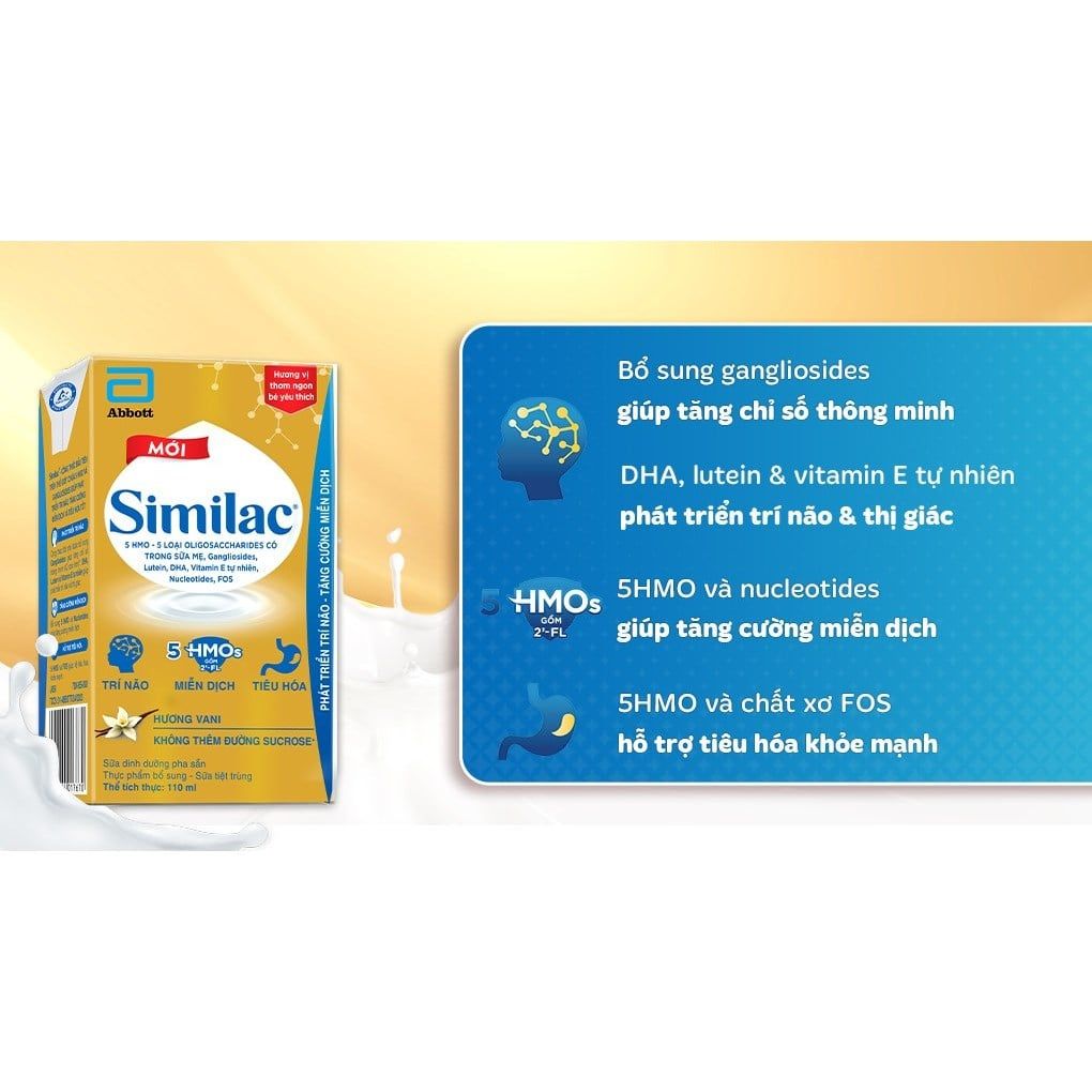 Sữa công thức Similac 110ml (từ 1 tuổi) Lốc 4 hộp