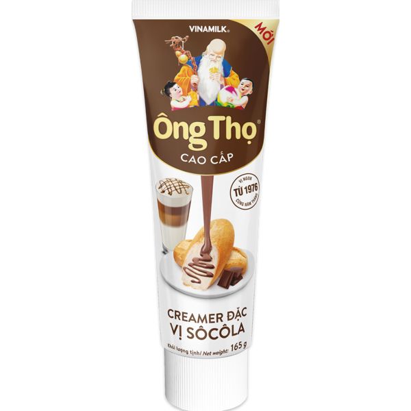 Sữa Ông Thọ Có Đường Vị Socola, Dâu - Combo 3 Tuýp 165g