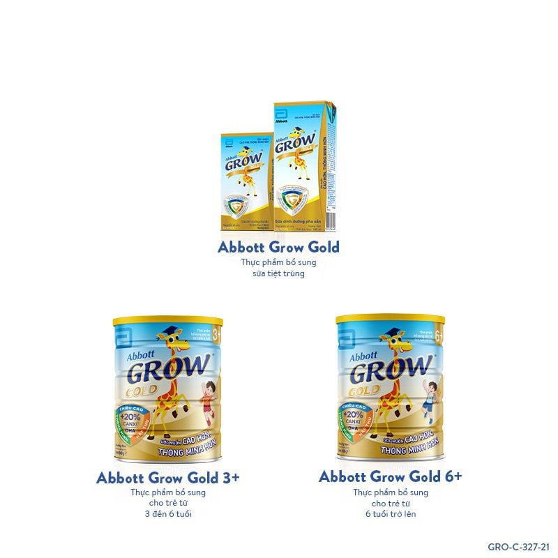 Sữa bột Abbott Grow Gold 6+ (trên 6 tuổi) 850g
