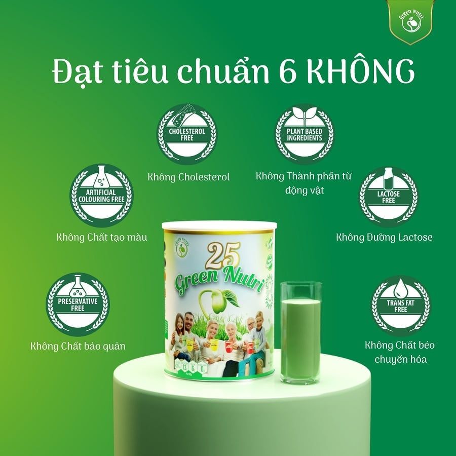 Sữa dinh dưỡng 25 Green Nutri Singapore lon 750G
