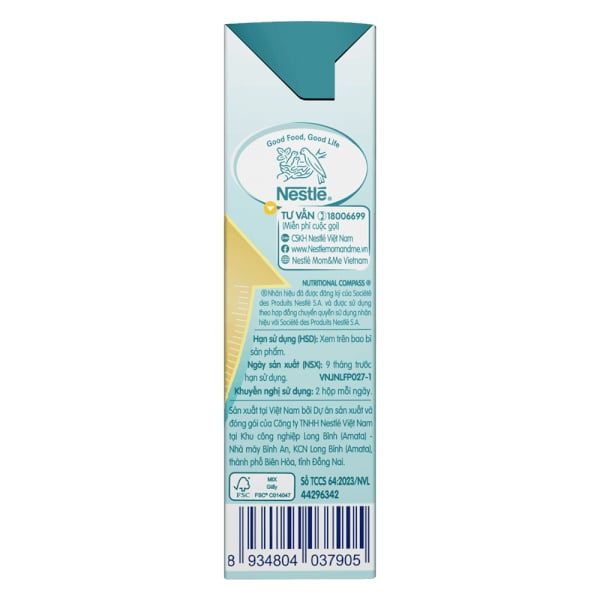 Sữa dinh dưỡng Nestlé NAN GROW 6 180ml