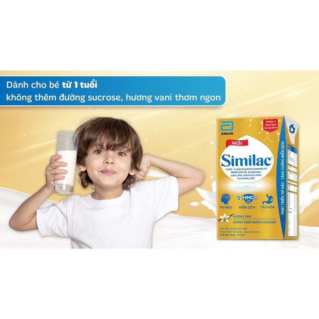 Sữa công thức Similac 110ml (từ 1 tuổi) Lốc 4 hộp