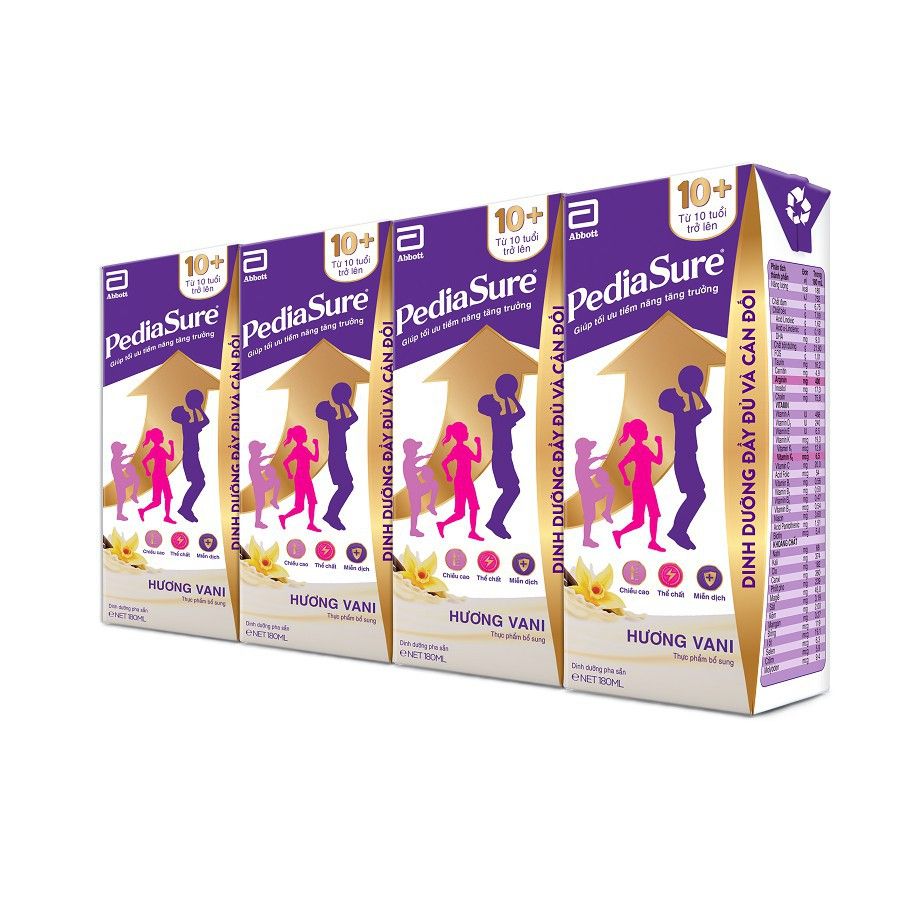 Pediasure 10+ sữa dinh dưỡng cho trẻ từ 10 tuổi (180ml/Hộp)