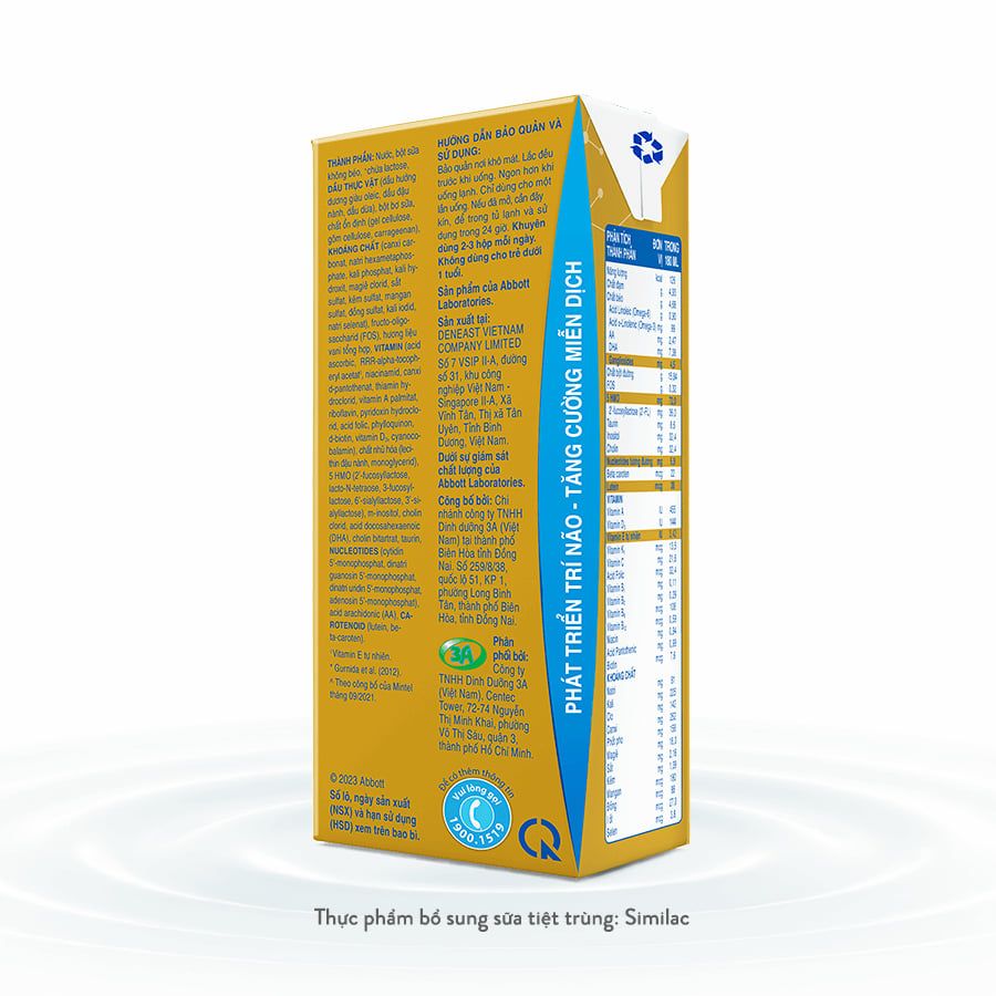 Sữa công thức Similac 180ml (từ 1 tuổi) Lốc 4 hộp