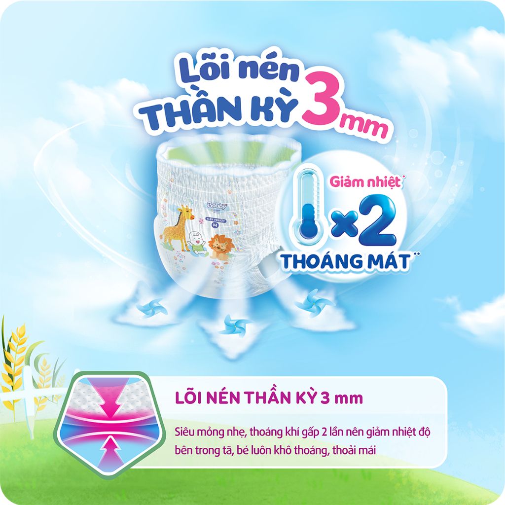 Tã quần Bobby M96 cực đại (6-11kg)