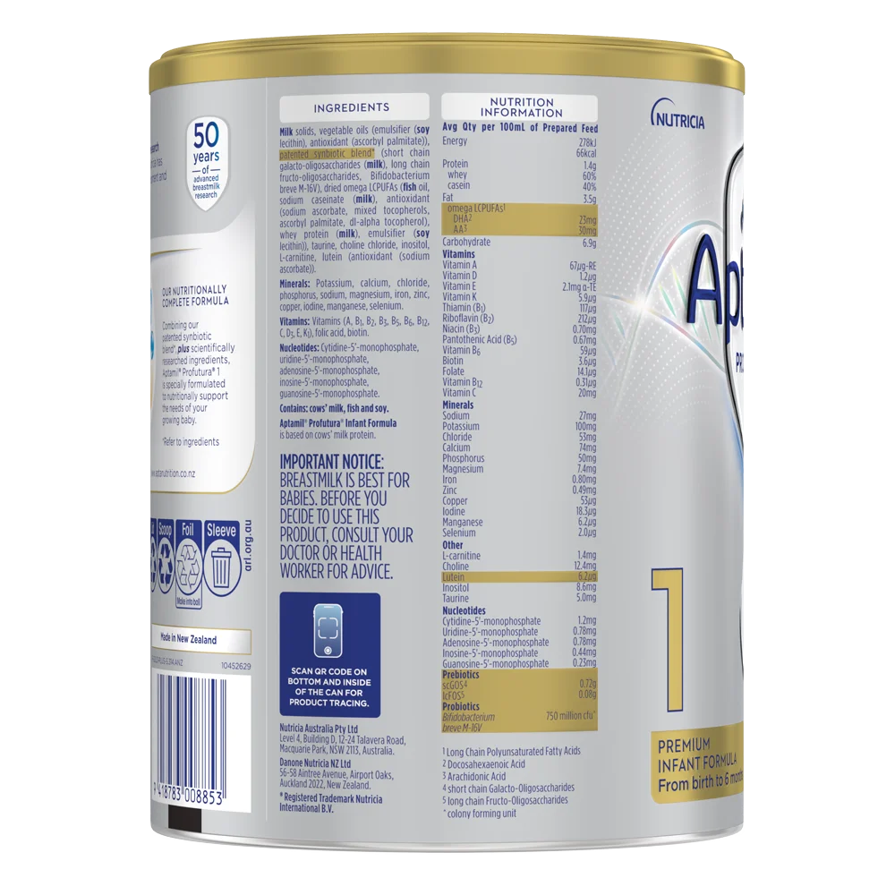Sữa Aptamil Profutura Úc số 1 900g (0-6 tháng)