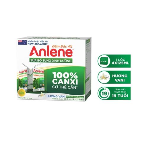 Sữa dinh dưỡng Anlene Vani 4 hộp 110ml