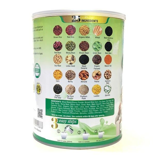 Sữa dinh dưỡng 25 Green Nutri Singapore lon 750G
