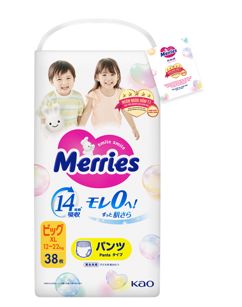 Tã quần Merries XL38 (12-22kg)