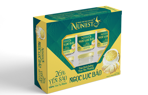 Nước Yến NuNest Ngọc Lục Bảo Lốc 6 lọ 70ml