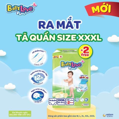 Tã Quần Baby Love size đại 3XL, 4XL, 5XL